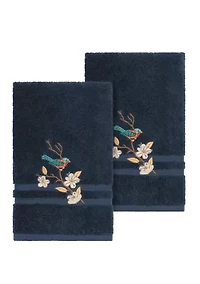 Spring Time Set of 2 Embellished Hand Towels