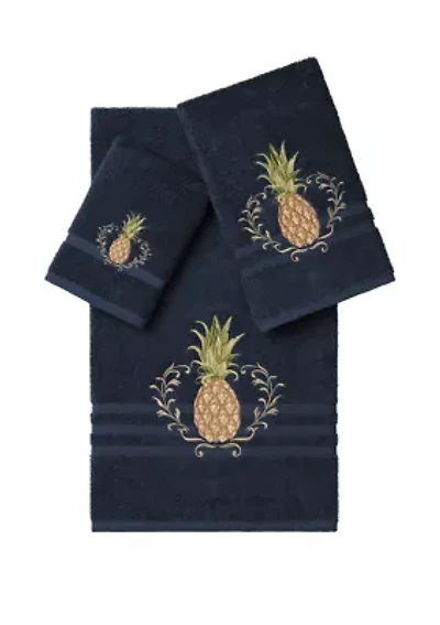 Welcome 3 Piece Embellished Towel Set