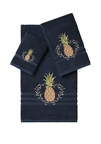Welcome 3 Piece Embellished Towel Set