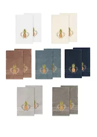 Welcome 2 Piece Embellished Bath Towel Set