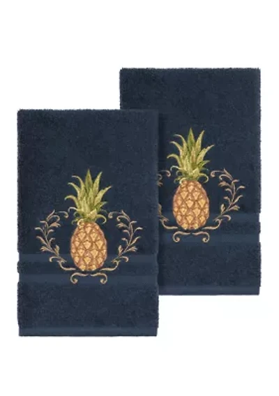 Welcome 2 Piece Embellished Hand Towel Set
