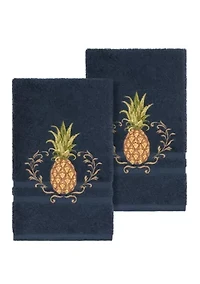 Welcome 2 Piece Embellished Hand Towel Set