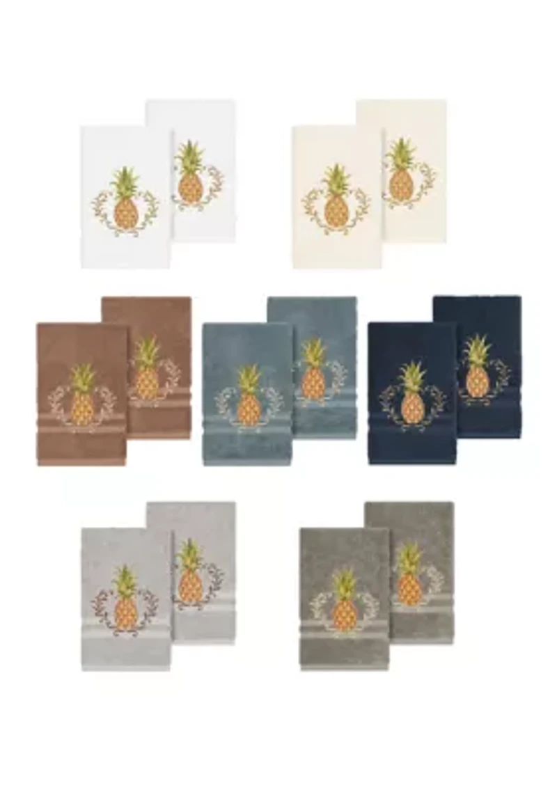 Welcome 2 Piece Embellished Hand Towel Set