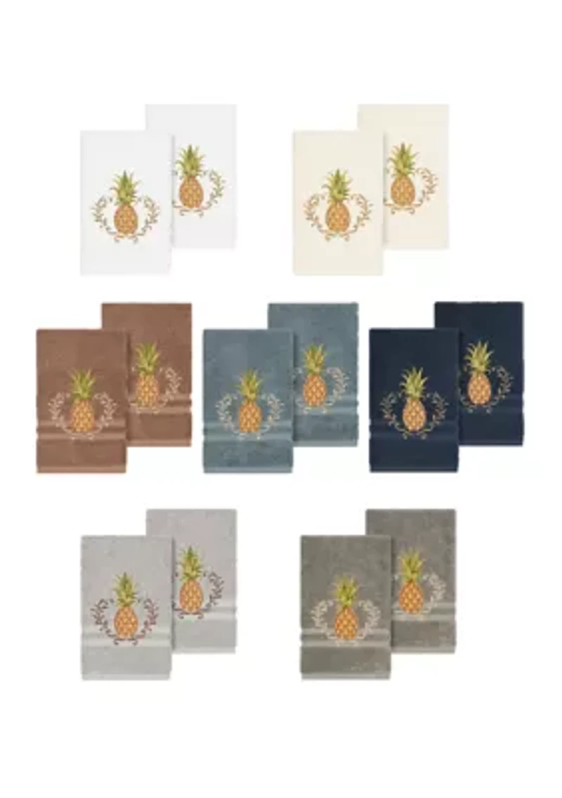 Welcome 2 Piece Embellished Hand Towel Set