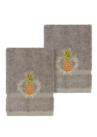 Welcome 2 Piece Embellished Washcloth Set