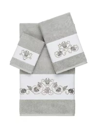 Bella 3 Piece Embellished Towel Set