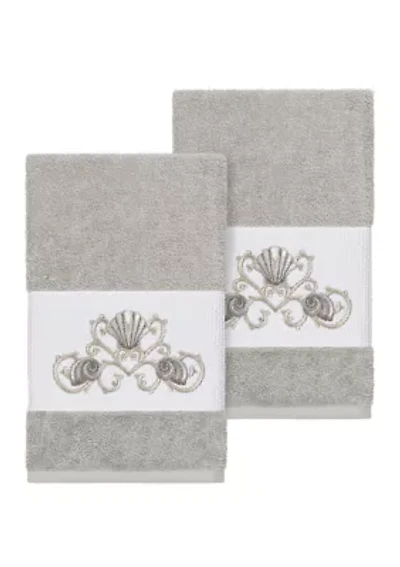 Bella 2 Piece Embellished Hand Towel Set