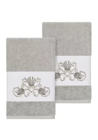 Bella 2 Piece Embellished Hand Towel Set