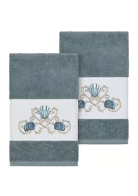 Bella 2 Piece Embellished Hand Towel Set