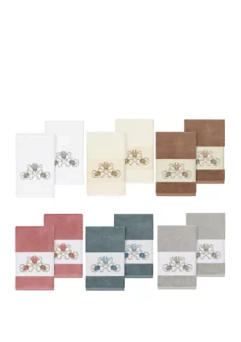 Bella 2 Piece Embellished Hand Towel Set