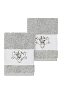 Bella Set of 2 Embellished Washcloths