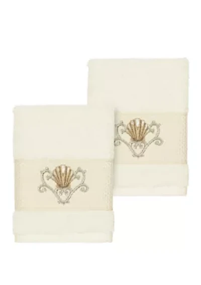 Bella Set of 2 Embellished Washcloths