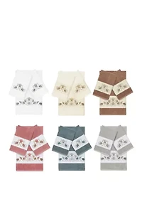 Bella 3 Piece Embellished Towel Set