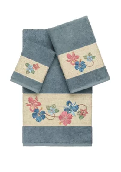 Caroline 3 Piece Embellished Towel Set