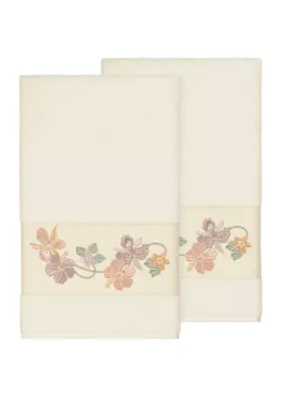 Caroline 2 Piece Embellished Bath Towel Set