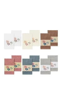 Caroline 2 Piece Embellished Hand Towel Set