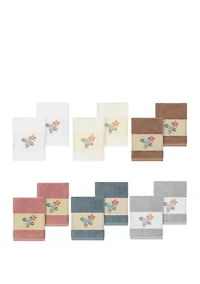 Caroline 2 Piece Embellished Washcloth Set