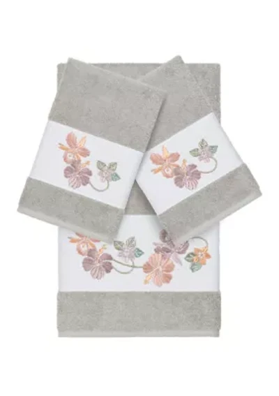 Caroline 3 Piece Embellished Towel Set