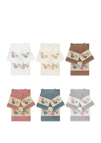 Caroline 3 Piece Embellished Towel Set