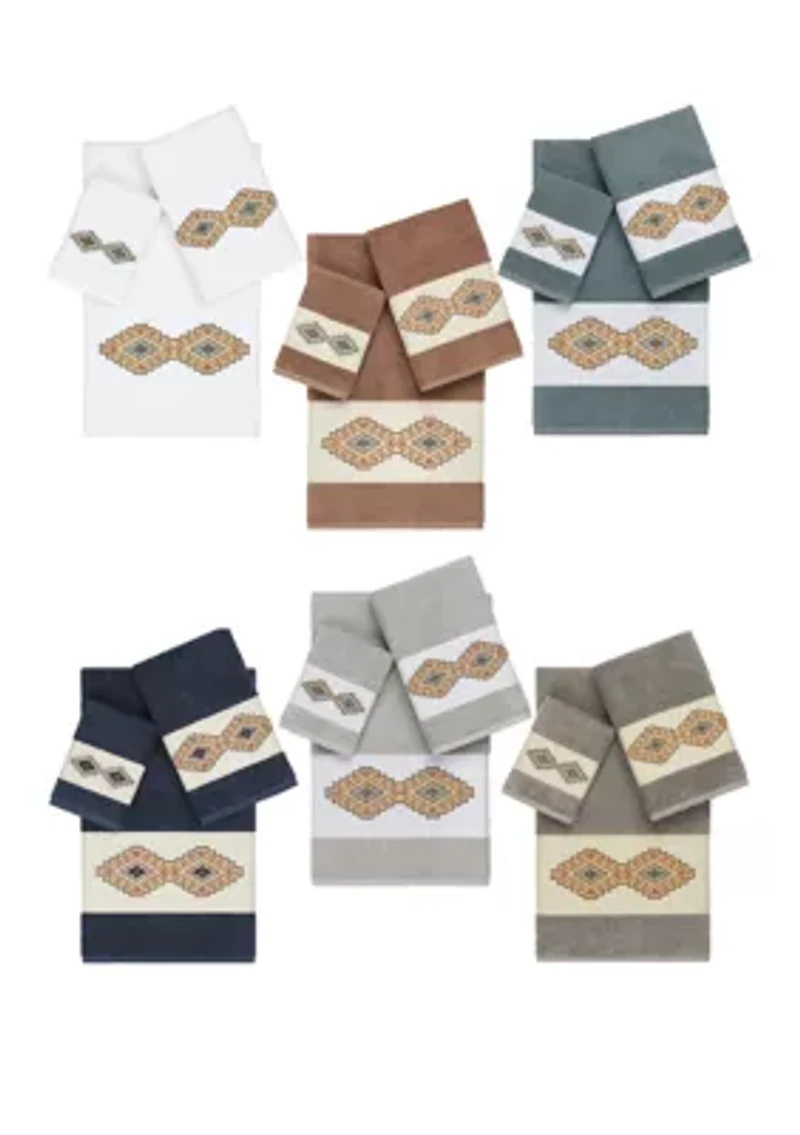 Gianna 3 Piece Embellished Towel Set