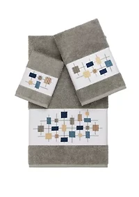 Khloe 3 Piece Embellished Towel Set