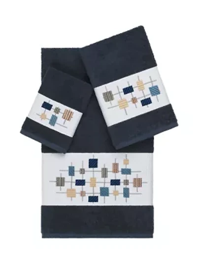 Khloe 3 Piece Embellished Towel Set