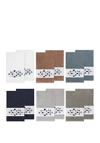 Khloe 2 Piece Embellished Bath Towel Set