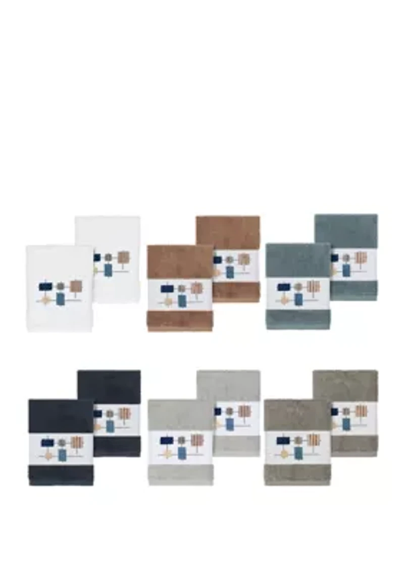 Khloe 2 Piece Embellished Washcloth Set
