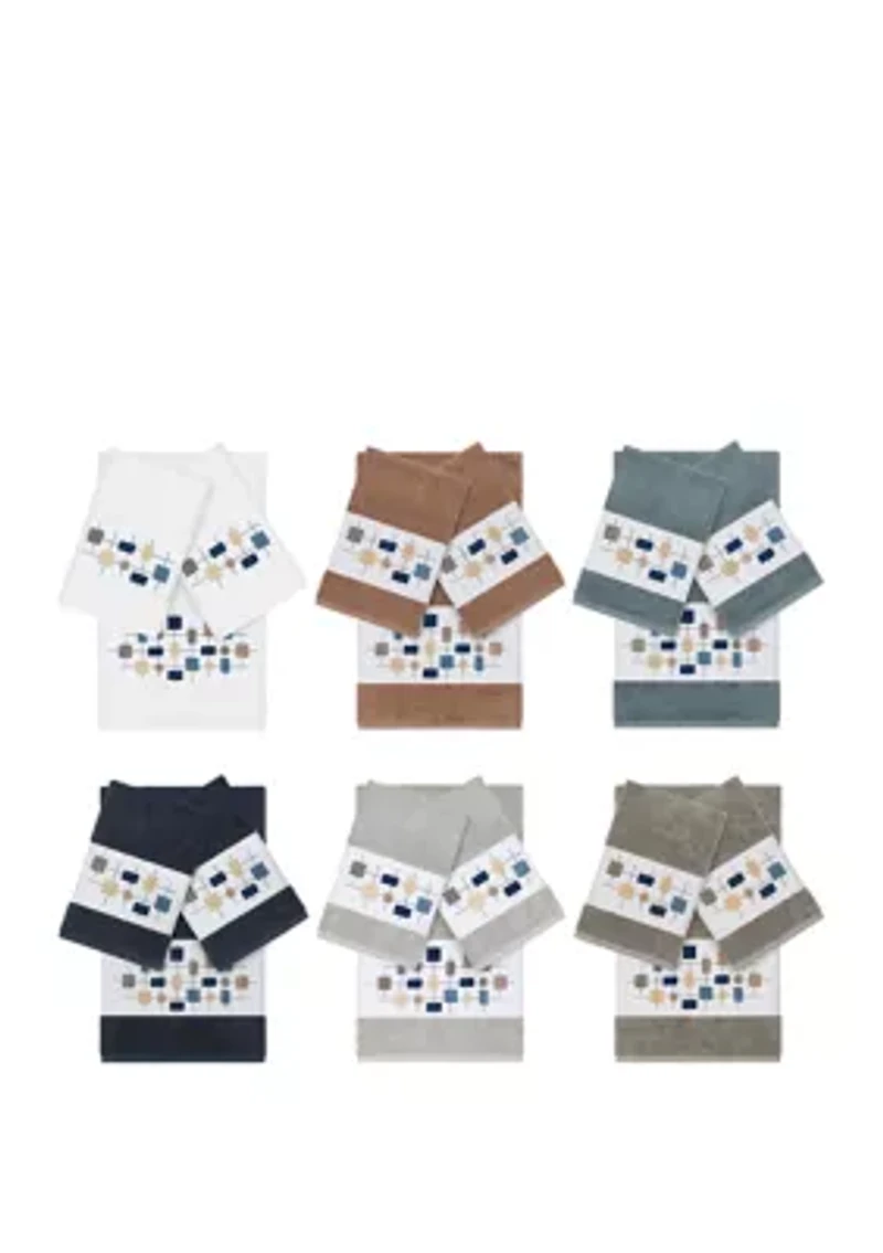 Khloe 3 Piece Embellished Towel Set