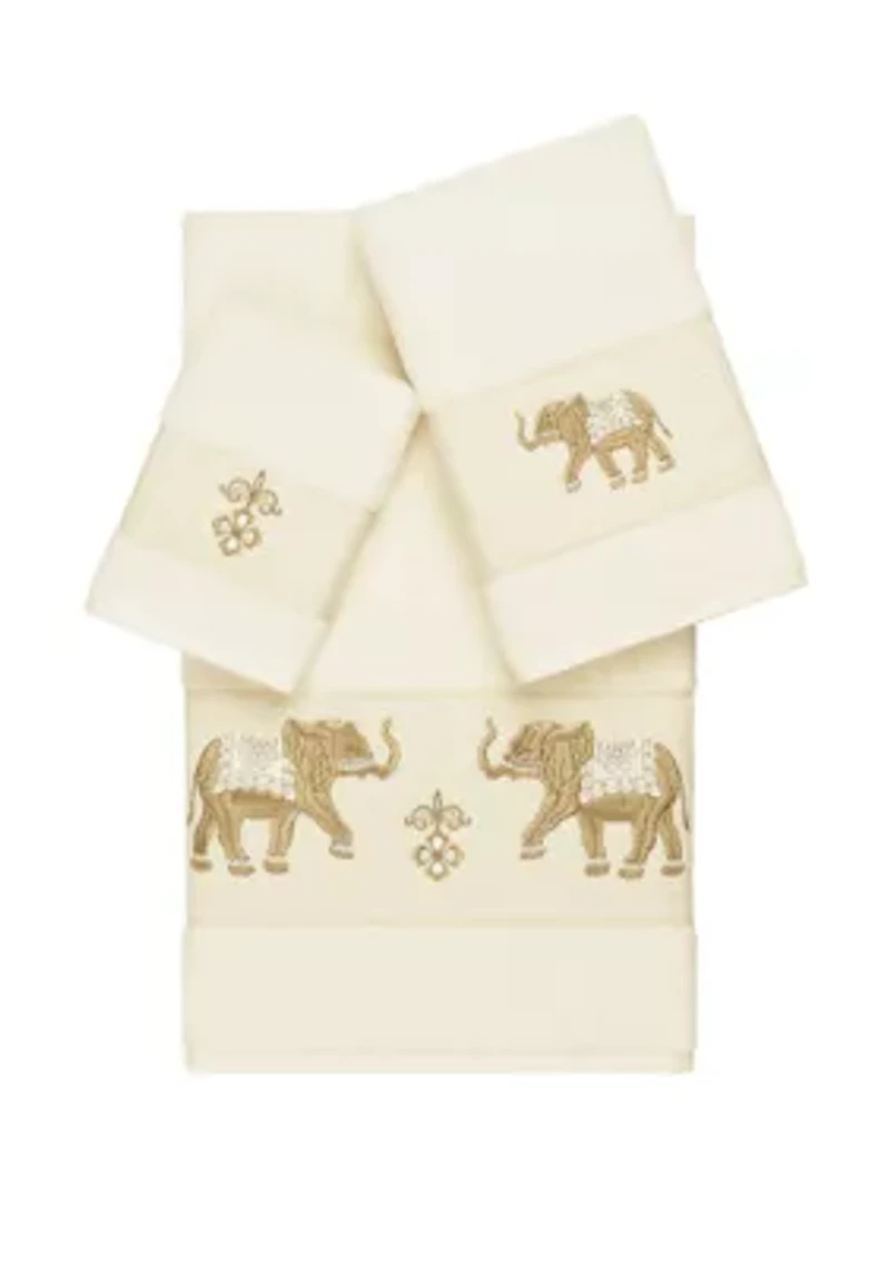 Quinn 3 Piece Embellished Towel Set