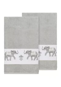 Quinn 2 Piece Embellished Bath Towel Set