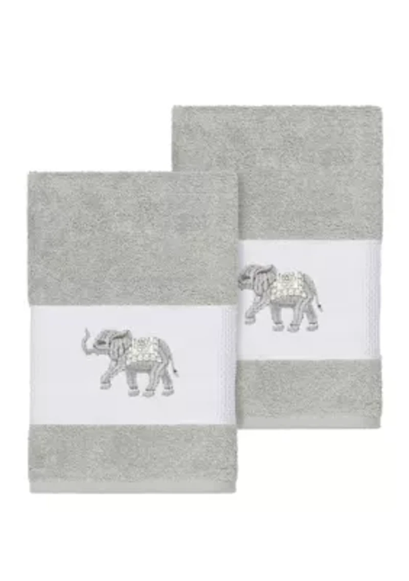Quinn 2 Piece Embellished Hand Towel Set