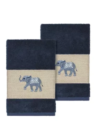 Quinn 2 Piece Embellished Hand Towel Set
