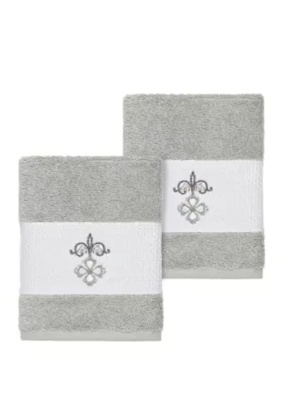 Quinn 2 Piece Embellished Washcloth Set