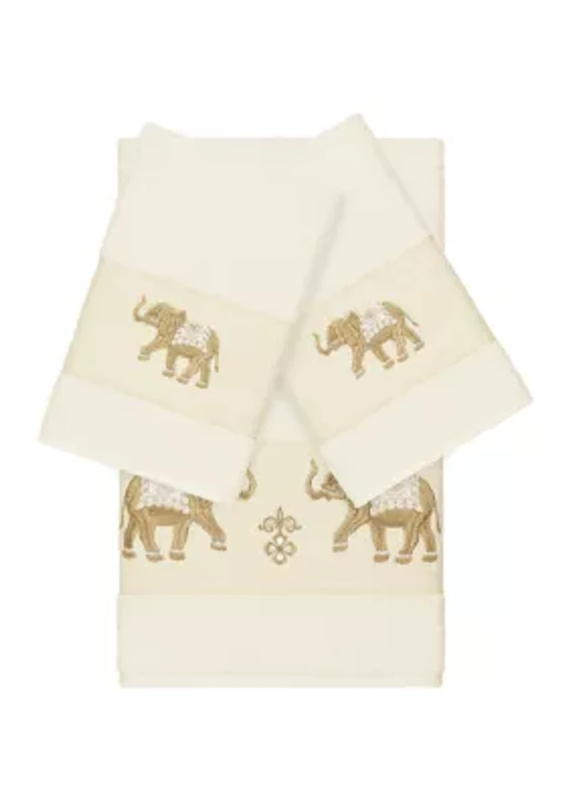 Quinn 3 Piece Embellished Towel Set