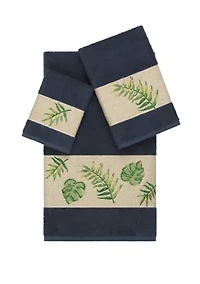 Zoe 3 Piece Embellished Towel Set