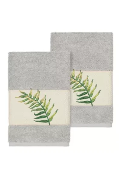 Zoe 2 Piece Embellished Hand Towel Set