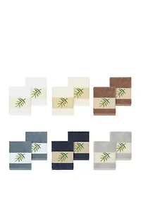 Zoe 2 Piece Embellished Washcloth Set