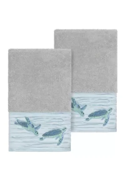Mia 2 Piece Embellished Hand Towel Set