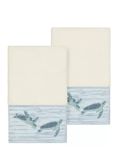 Mia 2 Piece Embellished Hand Towel Set