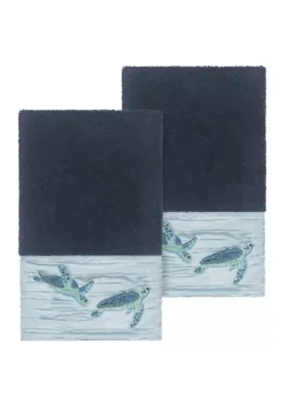 Mia 2 Piece Embellished Hand Towel Set