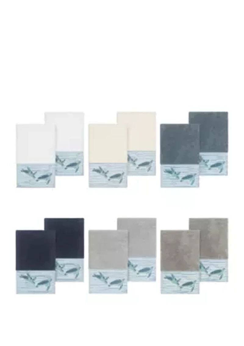 Mia 2 Piece Embellished Hand Towel Set