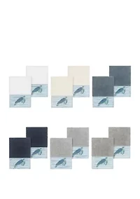 Mia 2 Piece Embellished Washcloth Set