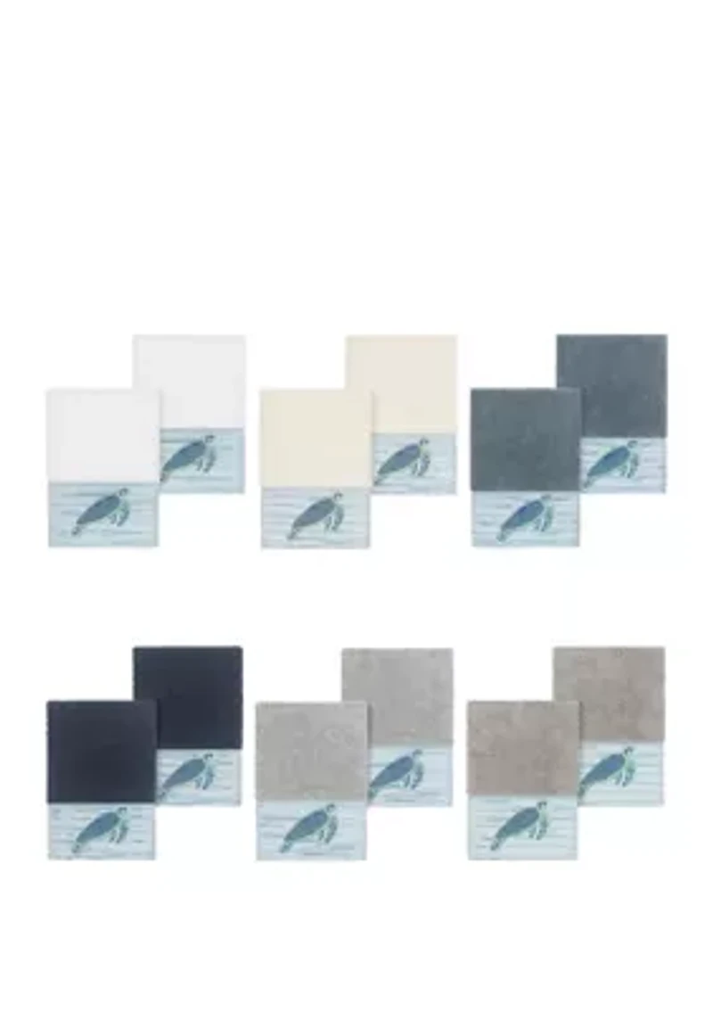 Mia 2 Piece Embellished Washcloth Set