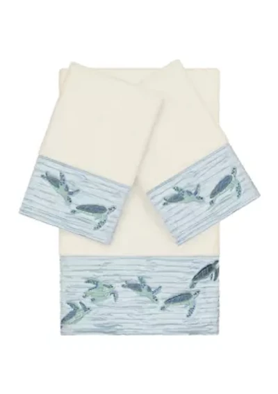 Mia 3 Piece Embellished Towel Set
