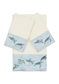 Mia 3 Piece Embellished Towel Set