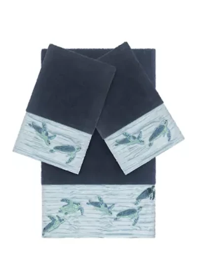 Mia 3 Piece Embellished Towel Set