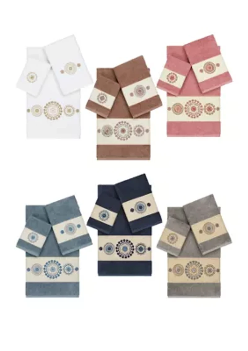 Isabelle 3 Piece Embellished Towel Set