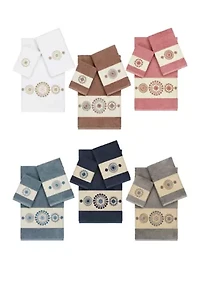 Isabelle 3 Piece Embellished Towel Set