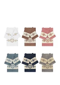 Isabelle 3 Piece Embellished Towel Set